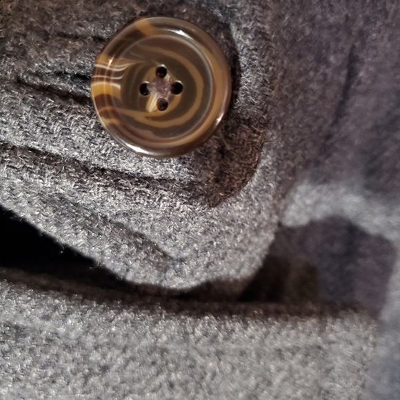 Banana Republic Grey Wool Toggle Coat Size M - Picture 5 of 8